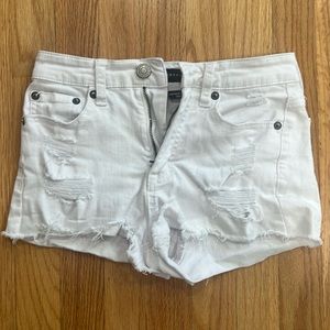 Women’s White Aeropostale  Jean Shorts size 00